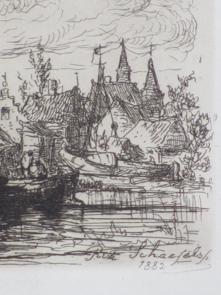 Henri 'Rik' Schaefels, Hoogaarzen voor Arnemuiden, Ets kopen? Bied vanaf 25!