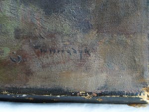 Willem Frederik Noordijk - Olieverf op doek, Landschap bij Eemnes – gesigneerd – ca 1925 kopen? Bied vanaf 1!