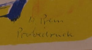 Heimrad Prem - Litho, Zonder titel- Ingelijst kopen? Bied vanaf 1!