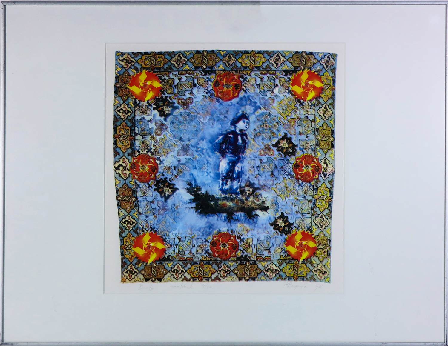 Patrick Bergsma - Zeefdruk op papier, Bartje - Ingelijst kopen? Bied vanaf 80!