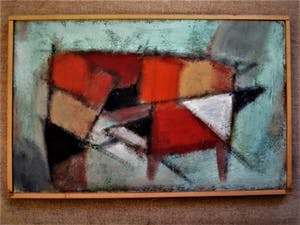 Niet of onleesbaar gesigneerd - Intrigerende Abstract -Expressionistische gemengde techniek - vage monogram kopen? Bied vanaf 10!