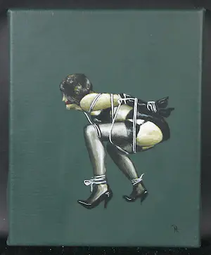 Andries Mesman - Olieverf op doek, Gebonden vrouw kopen? Bied vanaf 50!