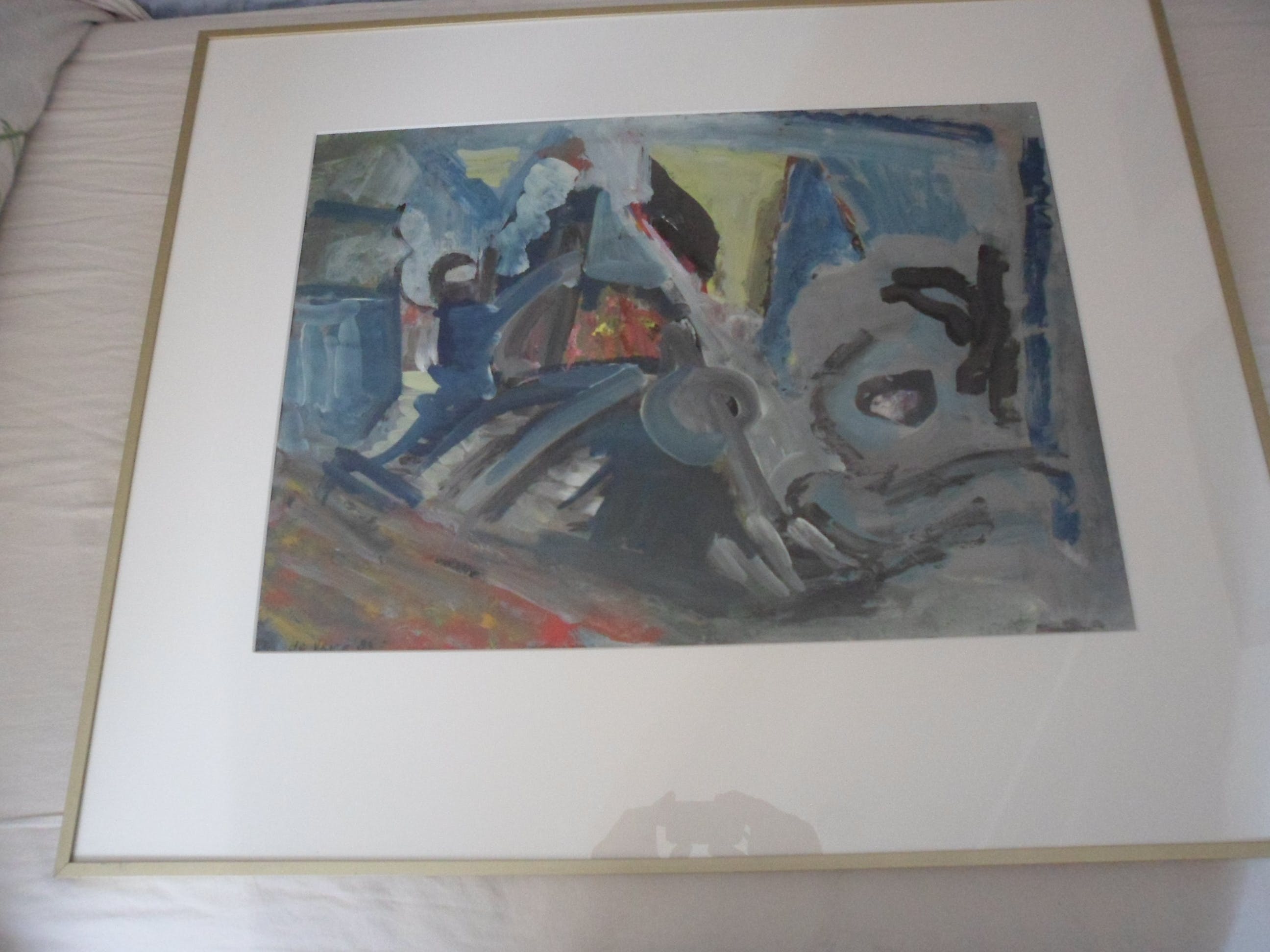 Wendela de Vries - Olieverf op doek , Abstract kopen? Bied vanaf 30!