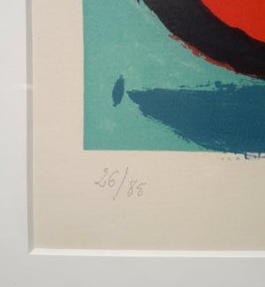 Karel Appel - Apres-midi d’un singe sur la place de l’école, litho (netjes ingelijst) kopen? Bied vanaf 1150!