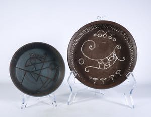 Dirk Hubers - Aardewerk, Sgrafitto schalen kopen? Bied vanaf 60!