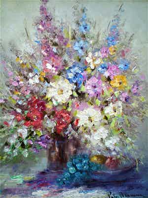 Peter Brouwer - Bloemstilleven verkocht voor € 255!