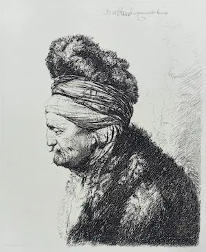 Rembrandt van Rijn - De tweede oosterse kop, ets kaufen? Bieten Sie von 60!