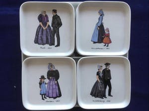 Villeroy & Boch - Gebak/Cake set NL klederdrachten kopen? Bied vanaf 21!