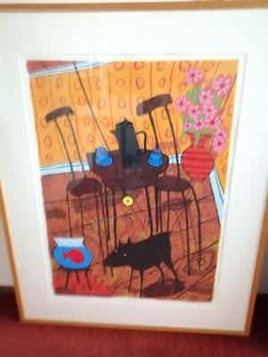 Peter Bastiaanssen - "dog life" groot werk verkocht voor € 90!