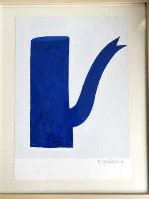 Klaas Gubbels - Blauwe kan verkocht voor € 425!