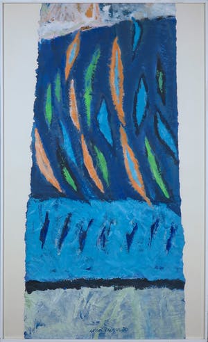 Erna Anema - Acryl op papier, Motief v.e. sarie - Ingelijst (Groot) kopen? Bied vanaf 20!