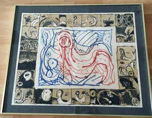 Pierre Alechinsky - Voile comme une mariée verkocht voor € 1000!