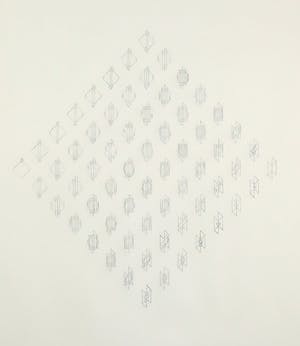 Wim Smits - Potlood, Analytical system variations - Ingelijst kopen? Bied vanaf 1!