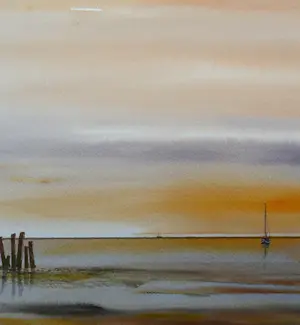 Buy Franklin Meijer - Waddenzee - Zonsondergang? Bid from 39!