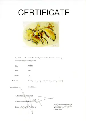 Koen Vanmechelen - No Title kopen? Bied vanaf 20000!