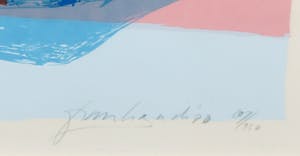 Frank Gude - Zeefdruk, Rothmans - Ingelijst kopen? Bied vanaf 1!