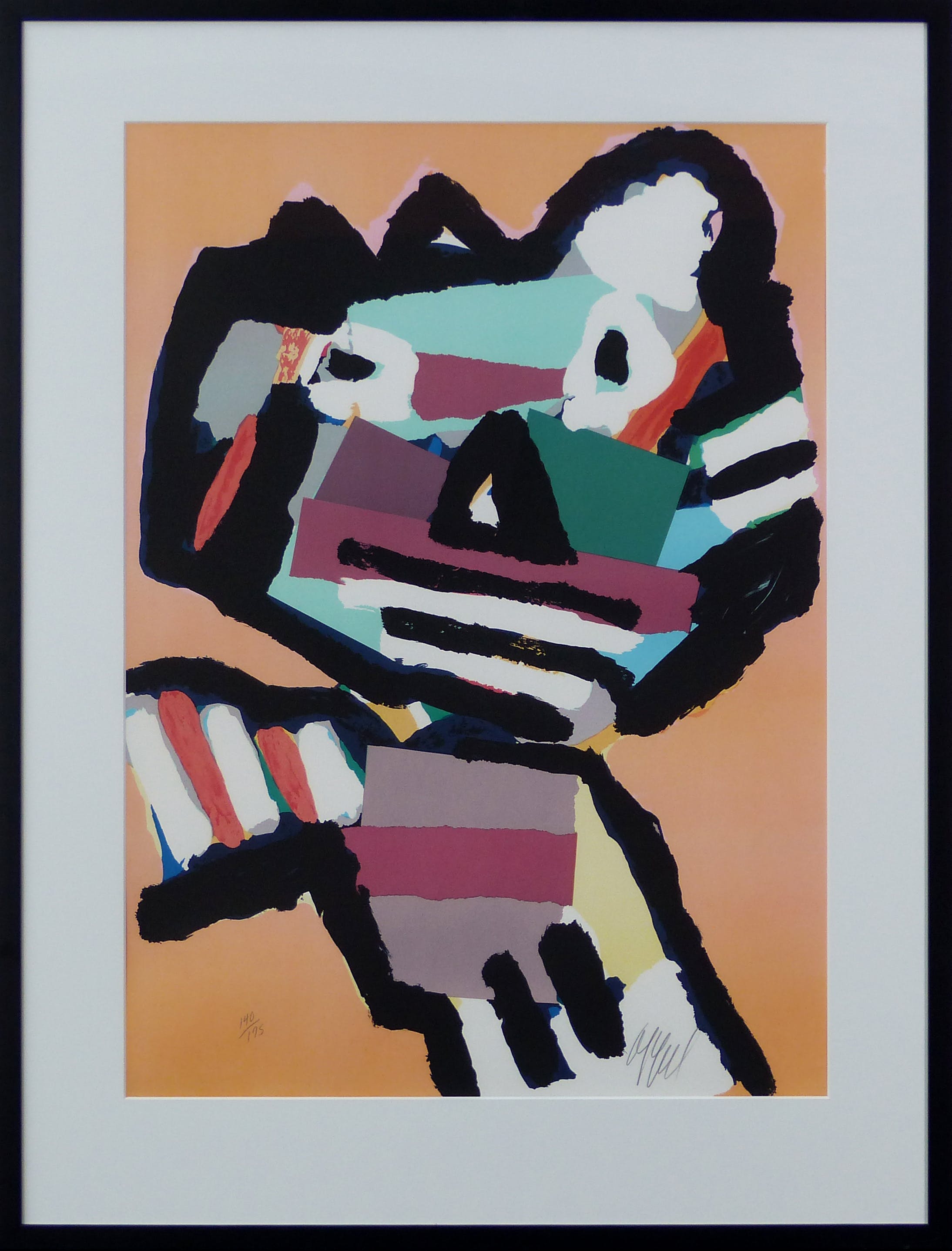 Karel Appel - Catface gesigneerd en ingelijst kopen? Bied vanaf 750!