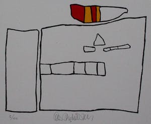 Cees Andriessen - linosnede: Bollewop - 1974 kopen? Bied vanaf 45!