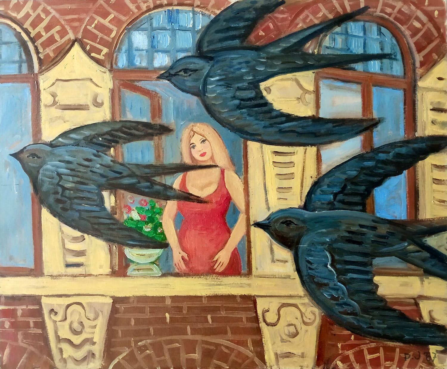 Denny Jacobs - Gierzwaluwen voor het raam verkocht voor € 40!