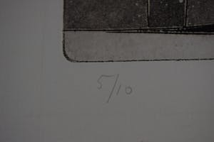 Maria de Ronde - Aquatint - Compositie II - 1979 kopen? Bied vanaf 50!