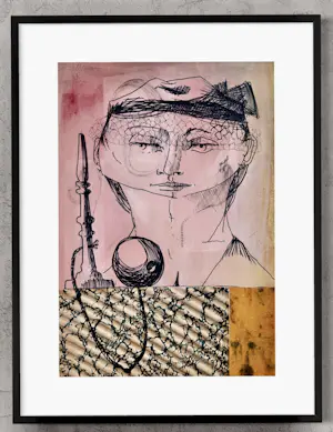 Robert Detheux - Surrealistische Collage und Malerei von 1957 kopen? Bied vanaf 150!