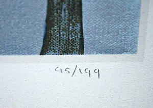 Ilona Schmit - Schaatsers in maanlicht - groot werk - kopen? Bied vanaf 150!