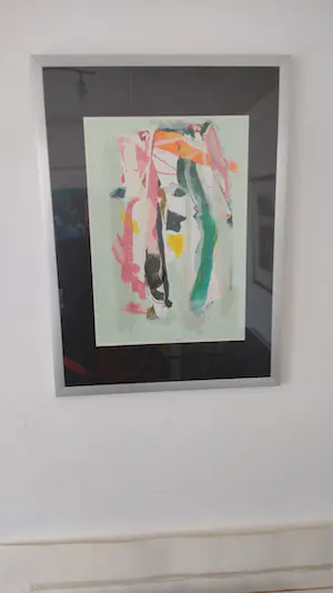 Hans Meyer Petersen - Cobra werk in nieuwe lijst uit 1994 !! kopen? Bied vanaf 50!