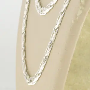 Zilveren valkenoog schakel collier – 60 cm lang - 11.6 gram kopen? Bied vanaf 75!