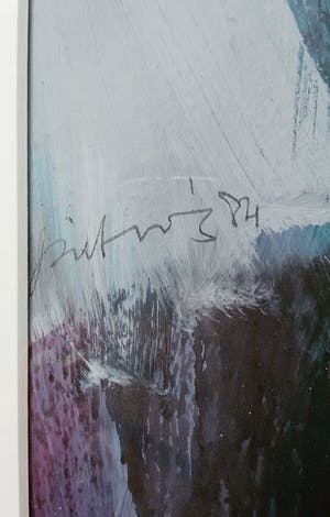 Piet Vos - Personen, acrylverf op papier (mooi ingelijst, groot) kopen? Bied vanaf 1!