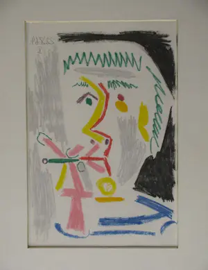 Pablo Picasso - UN HOMME AVEC UNE CIGARETTE VERTE kopen? Bied vanaf 300!