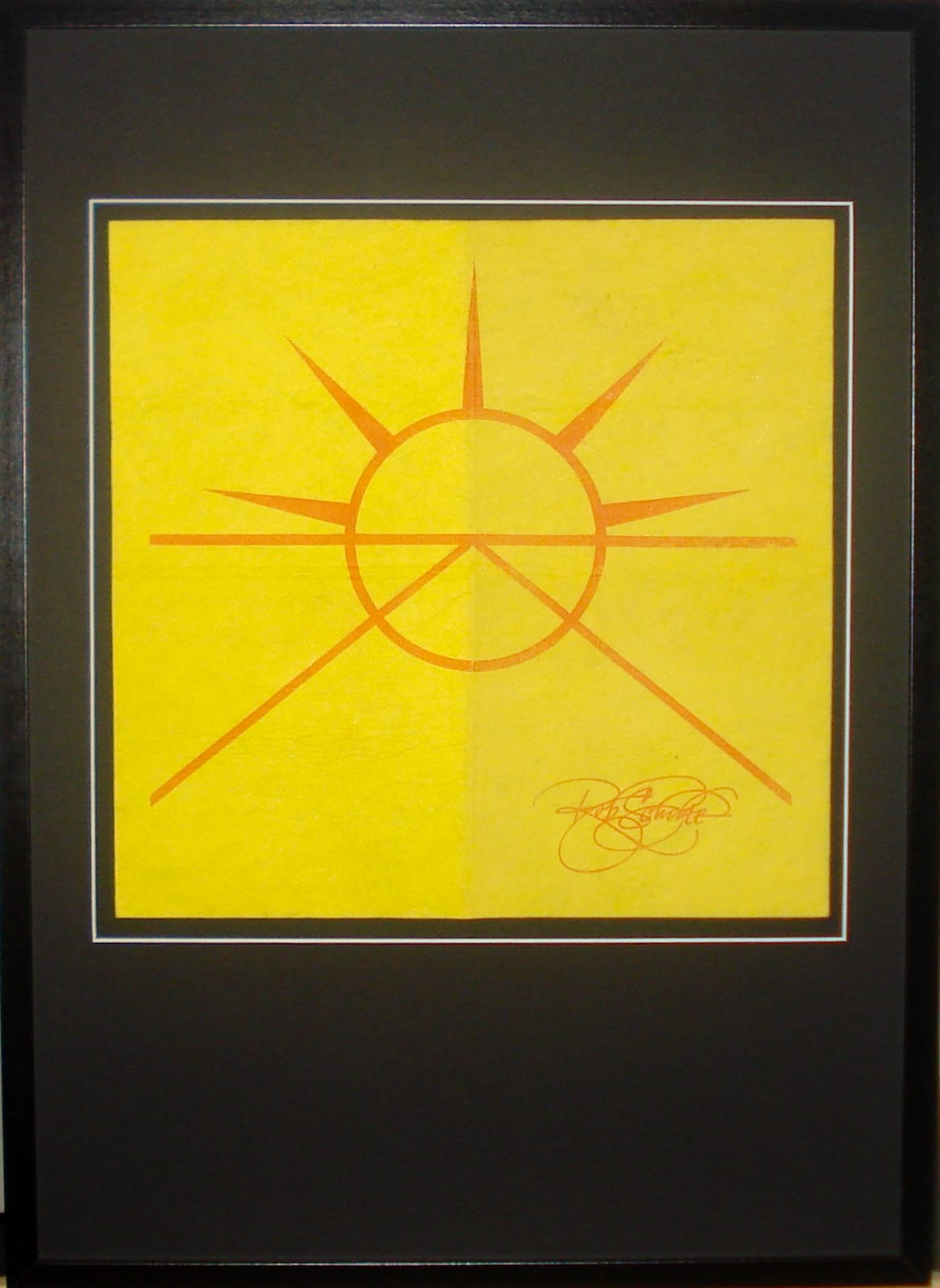 Rob Scholte - Golden Horizon, mooi gelijst!! verkocht voor € 155!