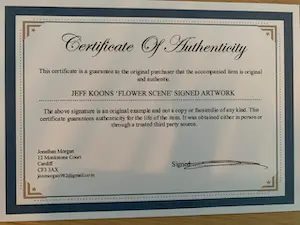 Jeff Koons - Flower scene kopen? Bied vanaf 300!