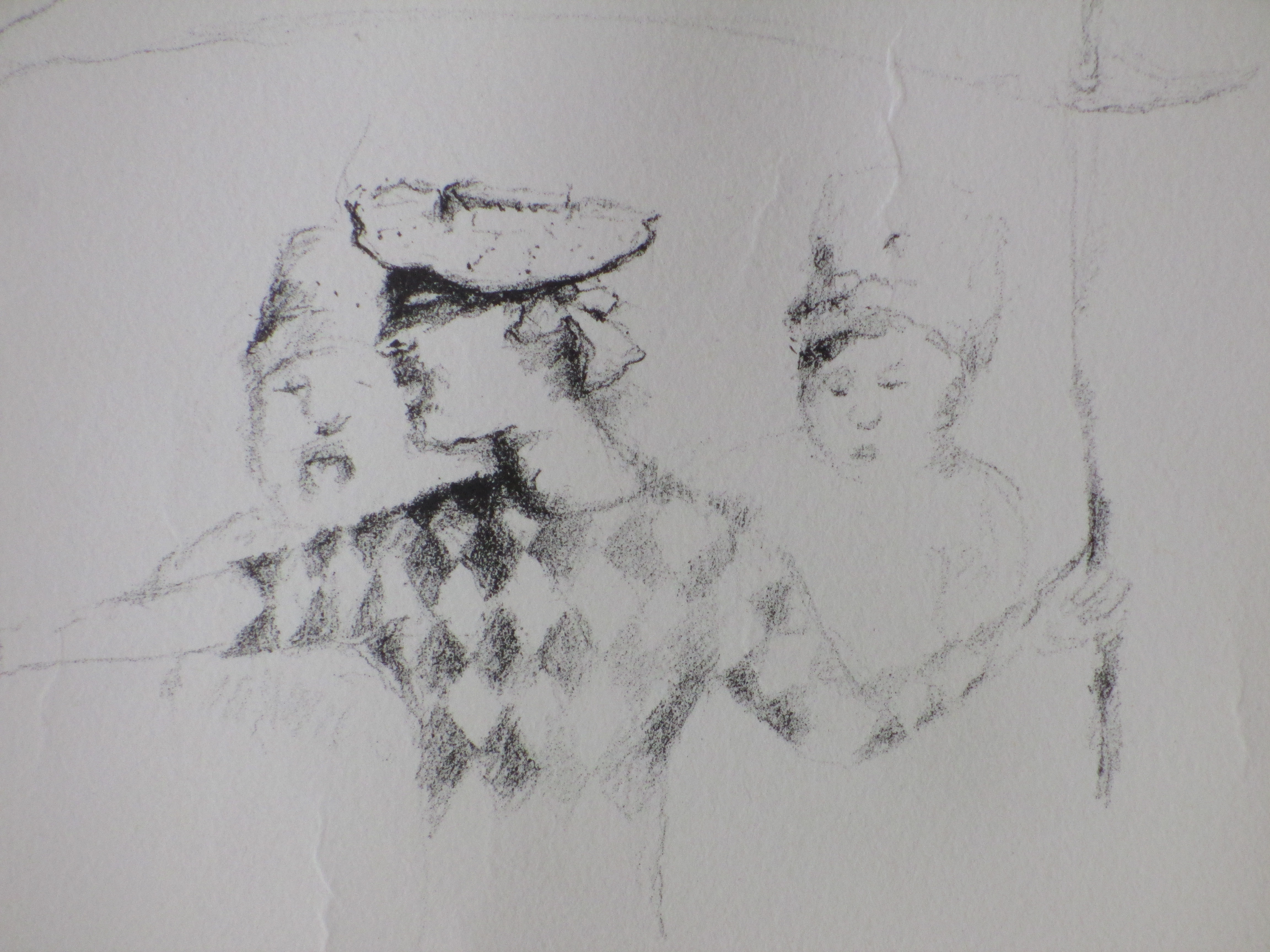 Han Mes - Drie Figuren - Litho kopen? Bied vanaf 1!