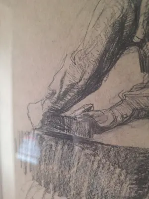 Willem Bastiaan Tholen - Studie van een handwerker kopen? Bied vanaf 150!