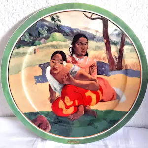 Porzellanfabrik W. Goebel - 2 Wandteller Artis Orbis Paul Gauguin Arearea und Deux Tahitiennes 90er Jahre kopen? Bied vanaf 90!