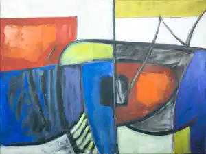 Philip Vencken - Acryl op doek, Animal Carnival verkocht voor € 54!