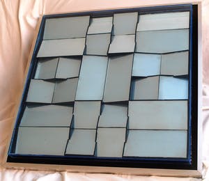 Curiosa - Nul / ZERO-kunst: Spiegelglas, grote abstract geometrische constructie kopen? Bied vanaf 350!