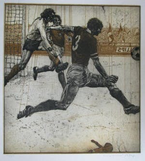 Alf Welski - RADIERUNG , Großformat , 1974 signiert . kopen? Bied vanaf 120!