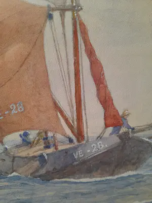 Willem Vaarzon Morel - W.Voorzon Morel.Zeilboot'Veere. kopen? Bied vanaf 250!