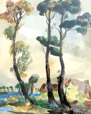 Karel De Posson - Vlaams landschap verkauft für € 75!