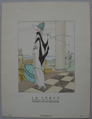 Niet of onleesbaar gesigneerd - 5 pochoirs uit 'STYL' 1922/1923 kopen? Bied vanaf 1!