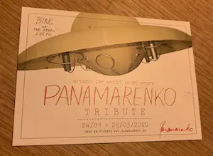 Panamarenko - Handgesigneerde foto+uitnodigingskaart kopen? Bied vanaf 100!