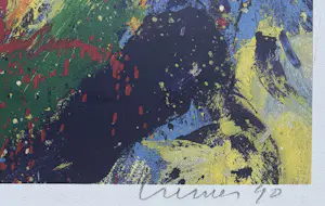 Jan Cremer - handgesigneerde kleurenzeefdruk | 'Papegaai' | 1990 kopen? Bied vanaf 150!