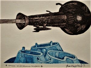 Rob Clous - Surrealistische Handgekleurde Ets in zeer beperkte oplage -gesigneerd - 1969 kopen? Bied vanaf 1!