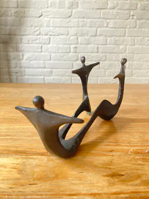 Corry Ammerlaan - Wijnfleshouder - Brons beeld - 80/90ies kopen? Bied vanaf 65!