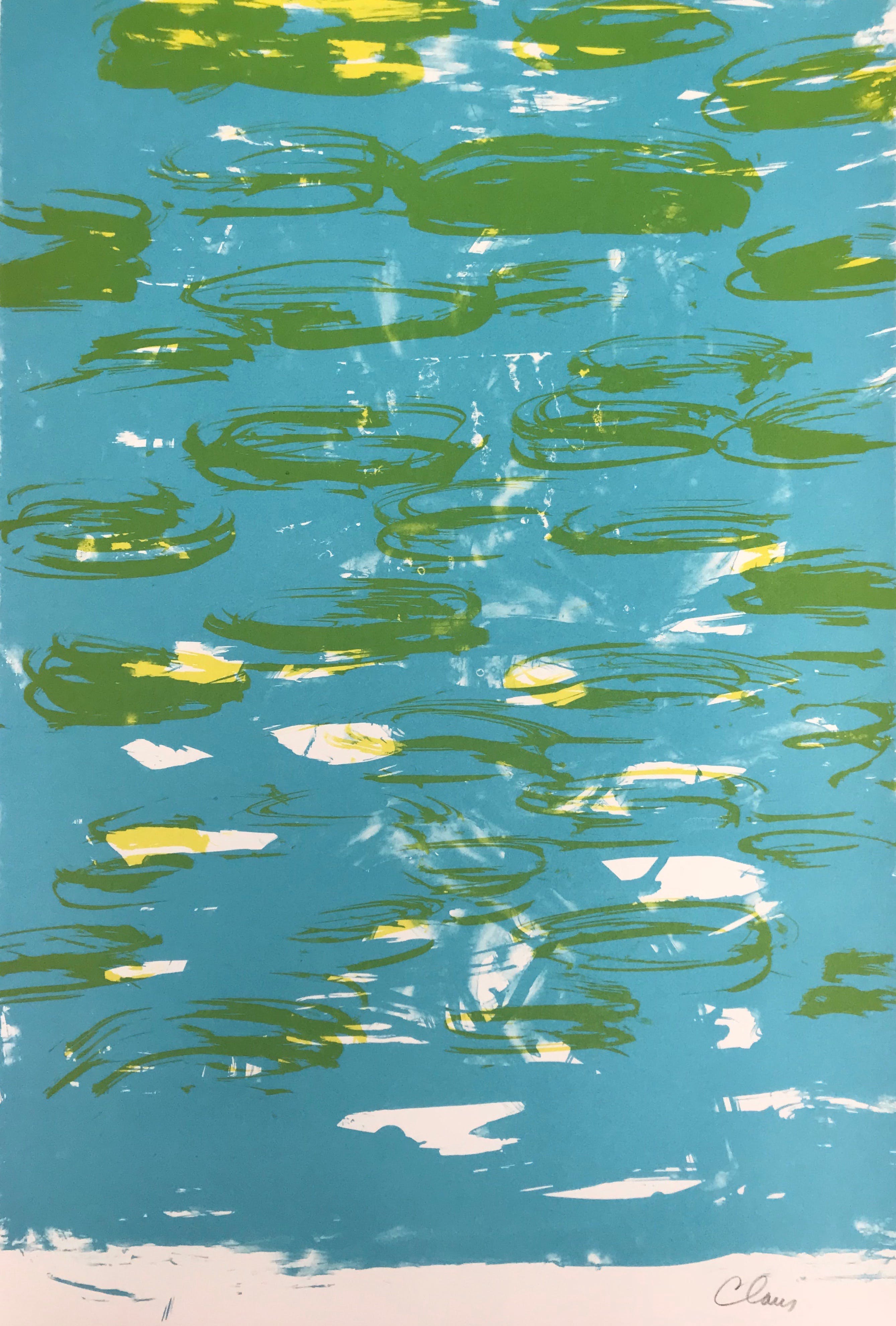 Hugo Claus - Gesigneerde lithografie + gedicht - Lente 2 verkocht voor € 85!