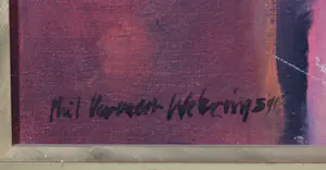 Phil Vermeer-Weterings - Olieverf op doek, Geheim en geluk - Ingelijst (Groot) kopen? Bied vanaf 100!