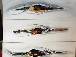 Gena Genadyj - Abstract Drie Luik kopen? Bied vanaf 300!