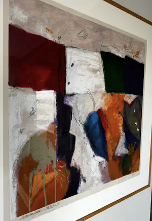 Alexander Vogels - Prachtig groot en kleurrijk werk van Alexander Vogels kopen? Bied vanaf 80!