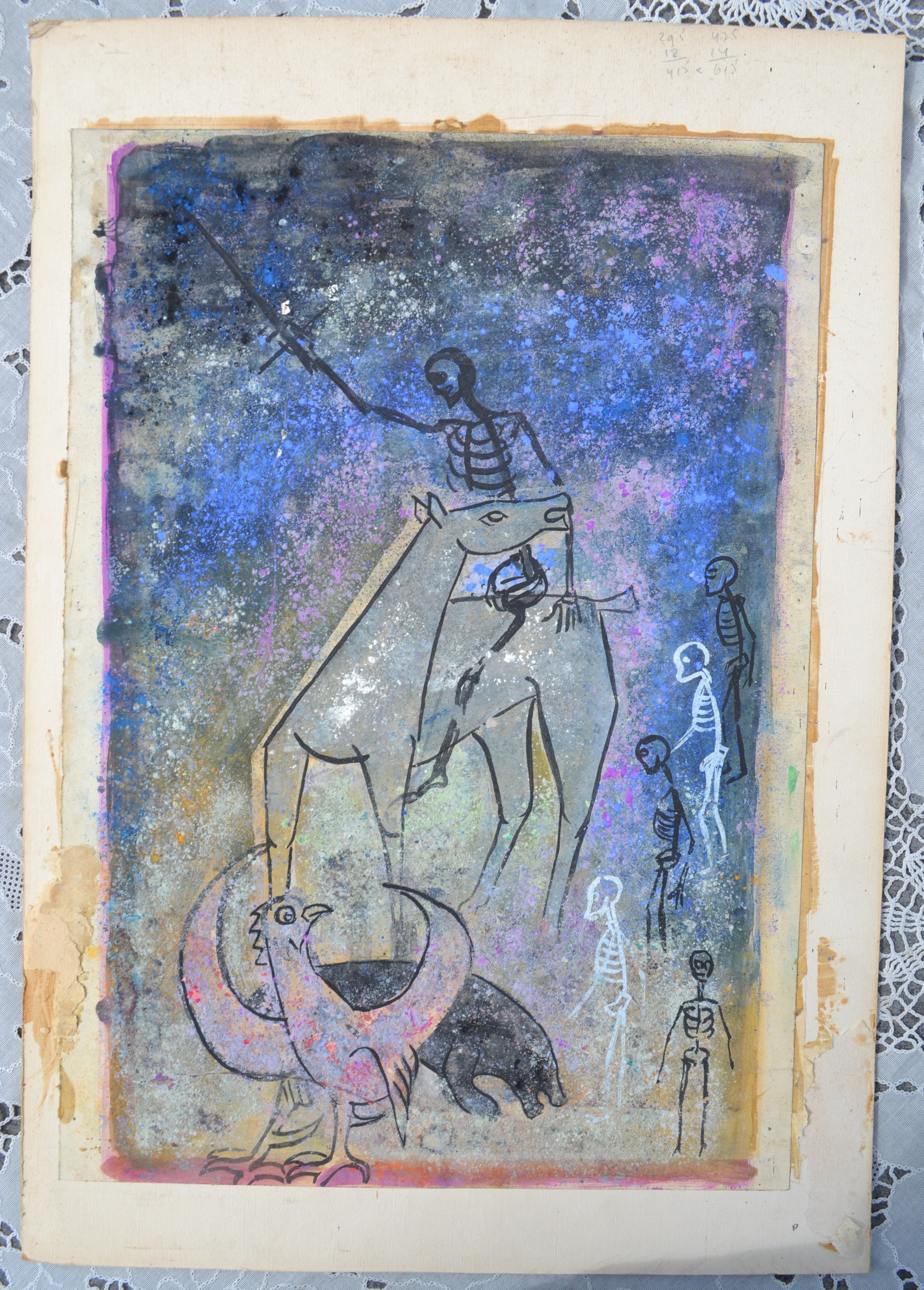 Niet of onleesbaar gesigneerd - Gemengde techniek kopen? Bied vanaf 1!